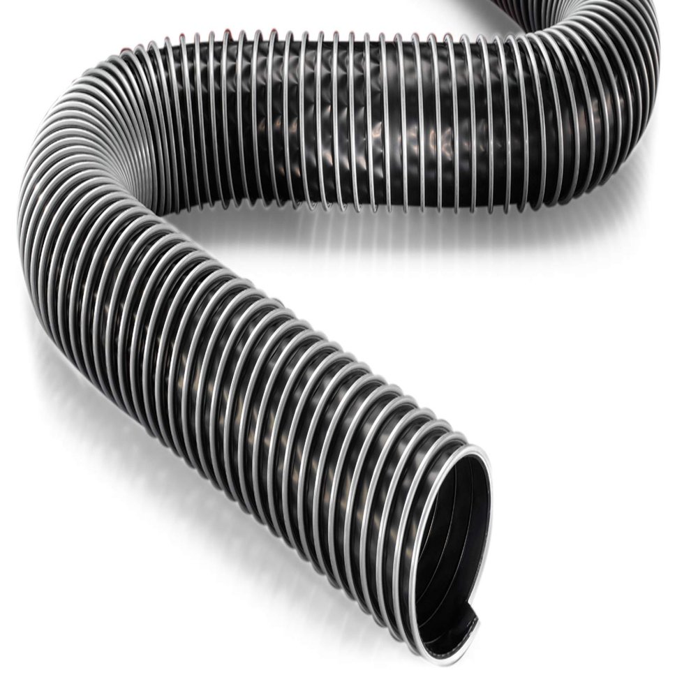 Norres Electrically Conductive Polyethylene Clamp-Profile Suction Hose, 254 mm, 3 m