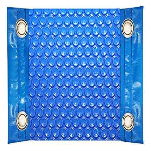 International Pool Protection 600-Micron Thermal Pool Cover, 5 x 4 m, with Reinforced Edges, Stainless Steel Eyelets and 81 mm Roller