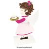 Ideen mit Herz Wooden Decorative Angel for Standing Display, 31 cm x 19.2 cm, with Base | Interlocking Room Decoration | Christmas, Advent & Winter Decor | Guardian Angel view 3