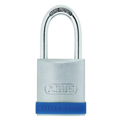 ABUS Silver Rock 5/55 Zinc Padlock - Security Level 7, Blue