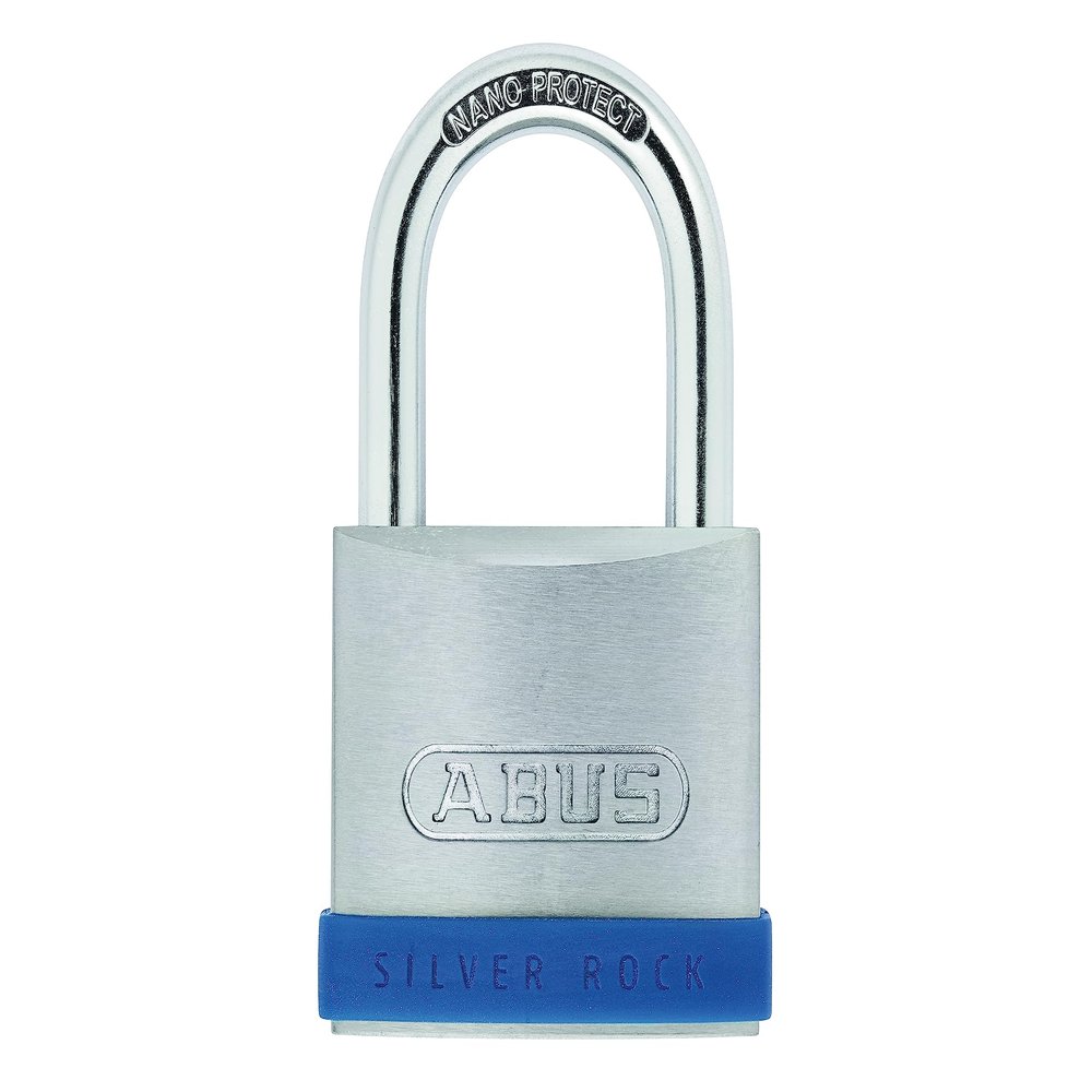 ABUS Silver Rock 5/55 Zinc Padlock - Security Level 7, Blue