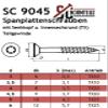 Countersunk TX Chipboard Screws, 3 x 40 mm, 10 pcs, Partial Thread, A2 Stainless Steel view 4