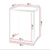 Mirjan24 BR07 Wall-Mounted Cabinet, Black/High-Gloss Black view 3
