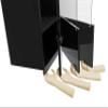 Mirjan24 BR07 Wall-Mounted Cabinet, Black/High-Gloss Black view 4