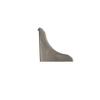 DQ-PP 1x Corner Trim End Piece, Chrome, 13 x 13 mm, PVC view 1