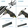 HS Heavy-Duty Nylon Cable Ties, 12 in, 100 Count, 120 lb, Self-Locking, Black view 2