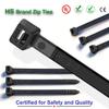 HS Heavy-Duty Nylon Cable Ties, 12 in, 100 Count, 120 lb, Self-Locking, Black view 4
