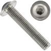 OPIOL QUALITY M6 x 25 mm Button Head Flange Screws with Hex Socket, ISO 7380, A2 V2A Stainless Steel, 50 pcs view 1