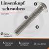 OPIOL QUALITY M6 x 25 mm Button Head Flange Screws with Hex Socket, ISO 7380, A2 V2A Stainless Steel, 50 pcs view 2