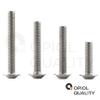 OPIOL QUALITY M6 x 25 mm Button Head Flange Screws with Hex Socket, ISO 7380, A2 V2A Stainless Steel, 50 pcs view 4