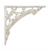 Belle Epoque Cast-Iron Shelf Bracket, White, 14 x 18.5 cm view 1