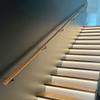 Maple Stair Railing Handrail, Angled Stainless Steel Brackets, 160 cm, 3 Brackets view 4