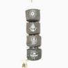 LegendTech 4-Piece Hanging Storage Organizer, Cotton Bags, Gray, 8.5 × 7 in view 1