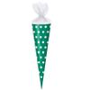 School Cone Set + 5 Mini Cones, Turquoise/Petrol/Green with White Dots, 50 cm view 3