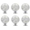 FBSHOP(TM) 6-Piece 40 mm Clear Bubble Crystal Cabinet Knobs view 1