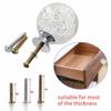 FBSHOP(TM) 6-Piece 40 mm Clear Bubble Crystal Cabinet Knobs view 2