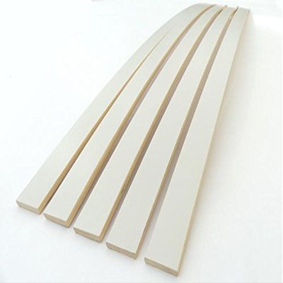 JUSNOVA 5-Pack Replacement Spring Slats, 8 x 35 mm, Gray-Foiled, Custom Length