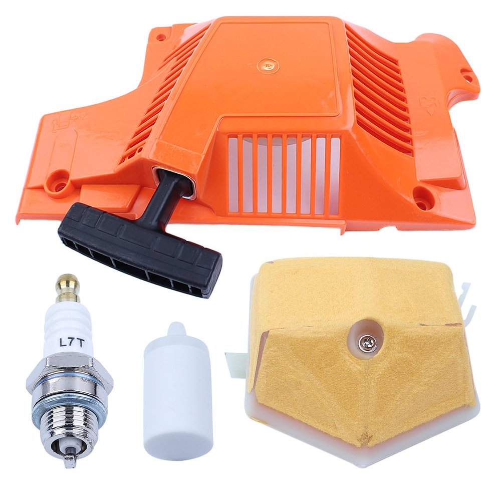 Haishine Recoil Pull Starter Air Filter Kit for Husqvarna 50 51 55 Rancher 55 EU1 EPA Chainsaw #503151801 5036088-03 503608803