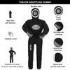Jayefo Tonjon MMA Grappling Dummy - Jiu-Jitsu Dummy for Punching & Kickboxing, Boxing Dummy for Martial Arts and Karate Training, Freestanding Punching Bag for Kickboxing | Unfilled 1.8 m (Gray/Black) view 3