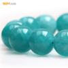 GEM-Inside 10 mm Blue Jade Semiprecious Stone Beads, Round, Loose Beads for Jewelry Making, DIY, Craft Supplies, 38.1 cm view 2