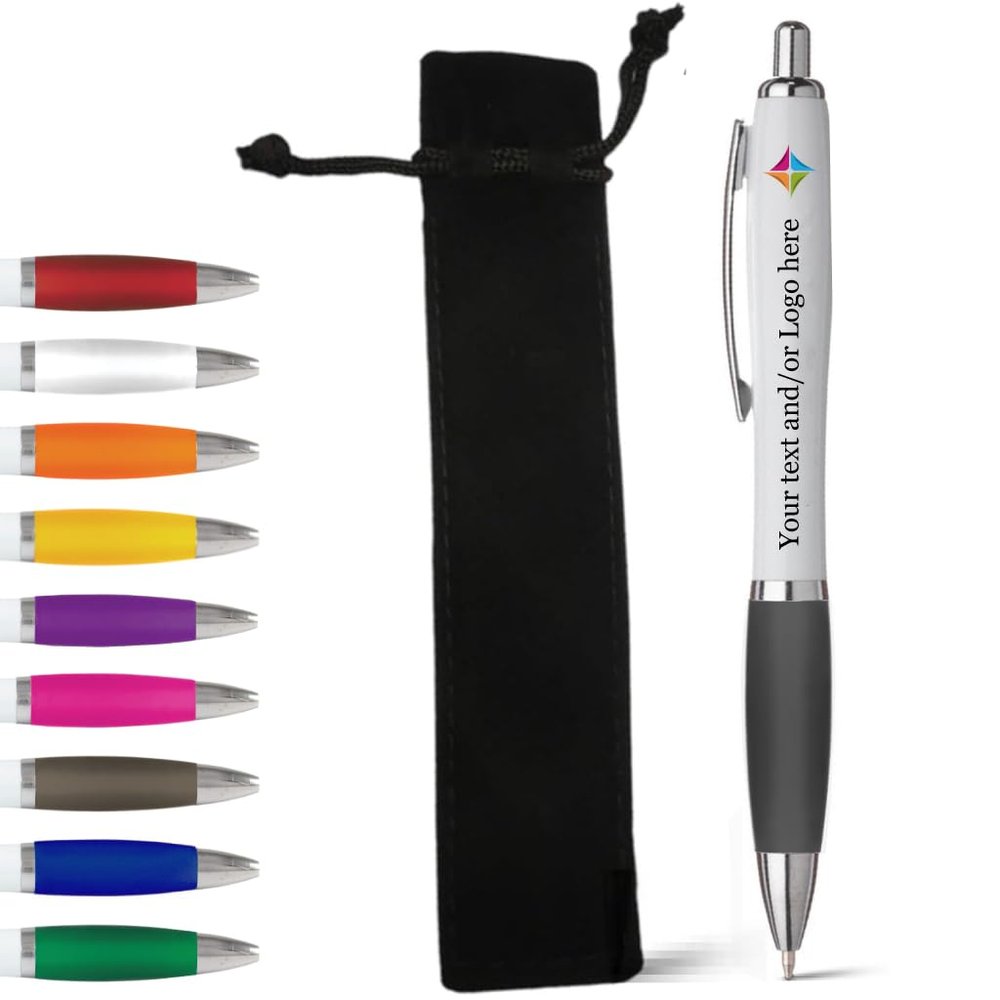 stika.co Personalized Ballpoint Pen – Ideal for Any Occasion, Promotional or Business Use (1 Pen, Black)