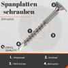 OPIOL QUALITY Stainless Steel A2/V2A Chipboard Screws, 4 x 70 mm, TX Countersunk Head, 50-Pack view 2