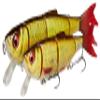 Savage Gear 4Play V2 Lure, 3D-Scanned Herring, Firetiger, 13.5 cm view 1