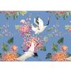Runa Art Photo Wallpaper Flowers and Storks Modern Nonwoven Living Room Bedroom - Made in Germany - 308 x 220 cm Blue 9362010b view 1