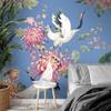 Runa Art Photo Wallpaper Flowers and Storks Modern Nonwoven Living Room Bedroom - Made in Germany - 308 x 220 cm Blue 9362010b view 4