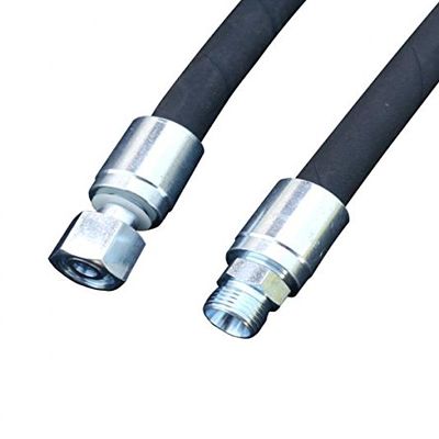 2SC Hydraulic Hose, DKOL, DN12-18L, Female/Male Thread, Customized, Gre 4000