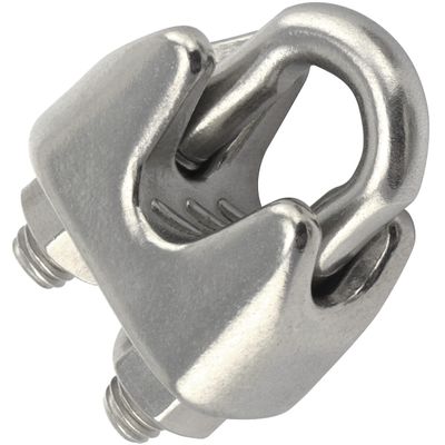 OPIOL QUALITY Wire Rope Clamps Similar to DIN 741 for 4 mm Stainless Steel Wire Rope, A4 V4A, 4-Pack