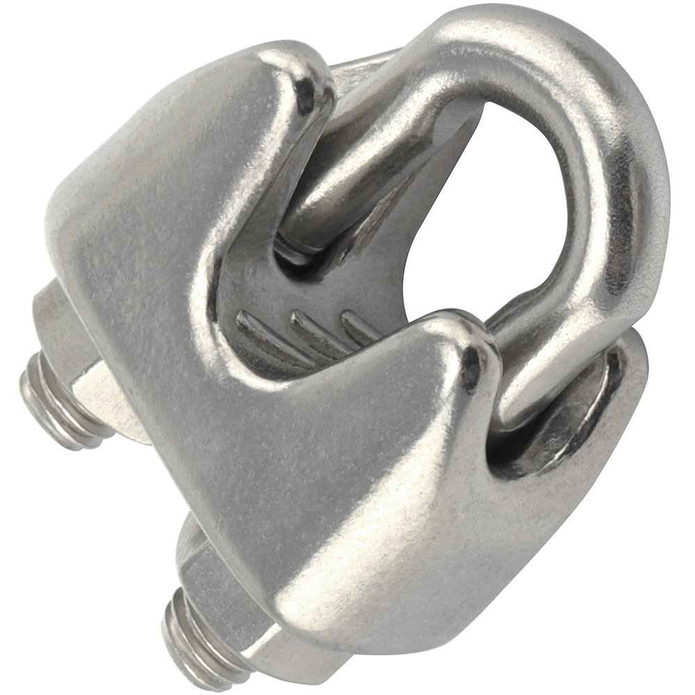 OPIOL QUALITY Wire Rope Clamps Similar to DIN 741 for 4 mm Stainless Steel Wire Rope, A4 V4A, 4-Pack