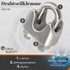 OPIOL QUALITY Wire Rope Clamps Similar to DIN 741 for 4 mm Stainless Steel Wire Rope, A4 V4A, 4-Pack view 2