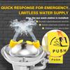 CGOLDENWALL Wall-Mounted 304 Stainless Steel Eyewash Station, Dual Spray Nozzles, Hand Push Plate, 12 L/min view 2