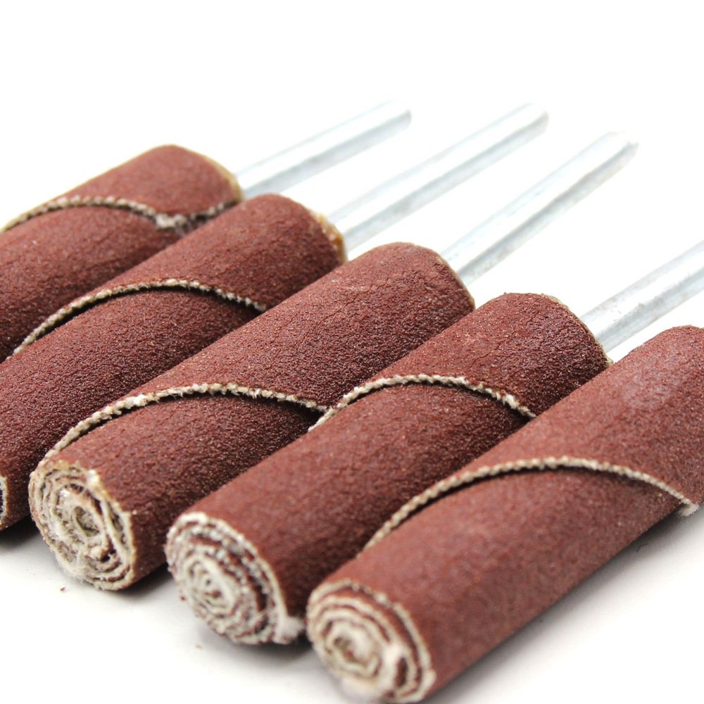 5-Piece Sanding Rolls, 10 x 34 mm, Grit 80, for Dremel and Proxxon