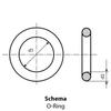 O-Ring 9.5 x 1.8 mm FKM 80, Black or Brown, 25 Pieces view 2