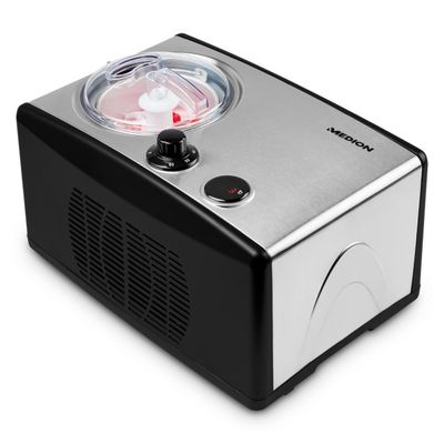 MEDION Compressor Ice Cream Maker, 1.5 L, 150 W, MD 18387
