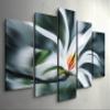 Canvas Wall Art 160 x 100 cm, White Abstract Magnolia Flower view 3