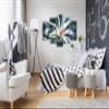 Canvas Wall Art 160 x 100 cm, White Abstract Magnolia Flower view 4