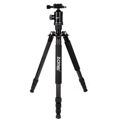Zomei Z818C 65 in Carbon Fiber Travel Tripod with Ball Head and Carrying Bag