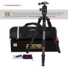 Zomei Z818C 65 in Carbon Fiber Travel Tripod with Ball Head and Carrying Bag view 2