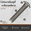 M10 x 50 mm A2/V2A Stainless Steel Socket Button Head Screws, ISO 7380 (50 pcs) – OPIOL QUALITY view 2
