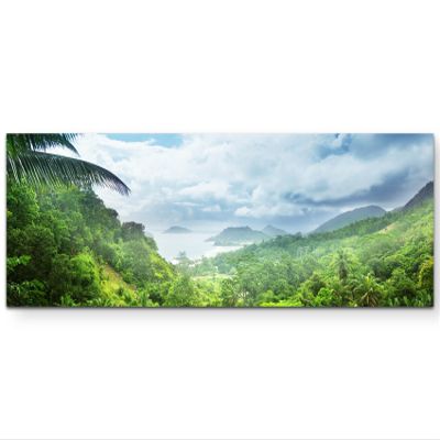 Canvas Wall Art | Seychelles Rainforest, 120 x 40 cm