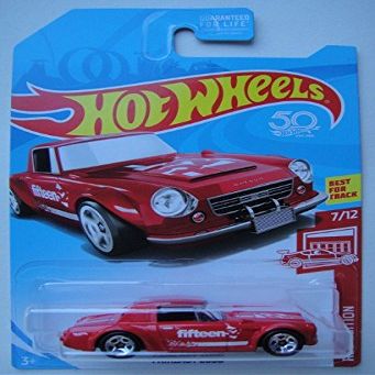 Hot Wheels Red Edition 7/12, Red Fairlady 2000 50th Anniversary Card