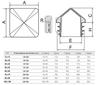 10 Black Pyramid-Shaped Fence Post Plugs, 80 x 80 mm view 2