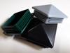 10 Black Pyramid-Shaped Fence Post Plugs, 80 x 80 mm view 4
