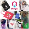 Shirtgeil LGBT Rainbow Heart in Love Cotton Tote Bag, One Size, Light Blue view 3