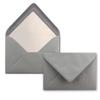 75 Graphite Gray Envelopes, DIN C6, White Tissue-Lined, 90 gsm, Wet Seal – NEUSER PAPIER view 1