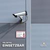 Alarm-Protected, Video-Monitored Sign, No Unauthorized Entry, White Aluminum, 30 x 20 cm view 3