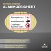 Alarm-Protected, Video-Monitored Sign, No Unauthorized Entry, White Aluminum, 30 x 20 cm view 4